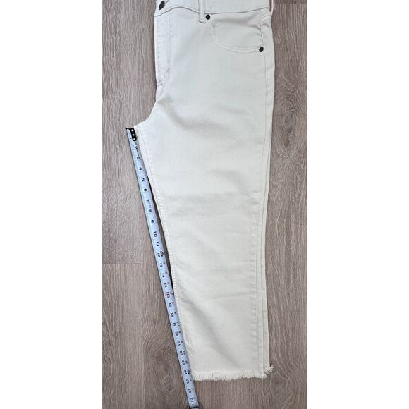 Johnny Was|The Cropped Boyfriend Jean|Off White‎ Jeans|NWT|SZ 32 - Picture 3 of 10